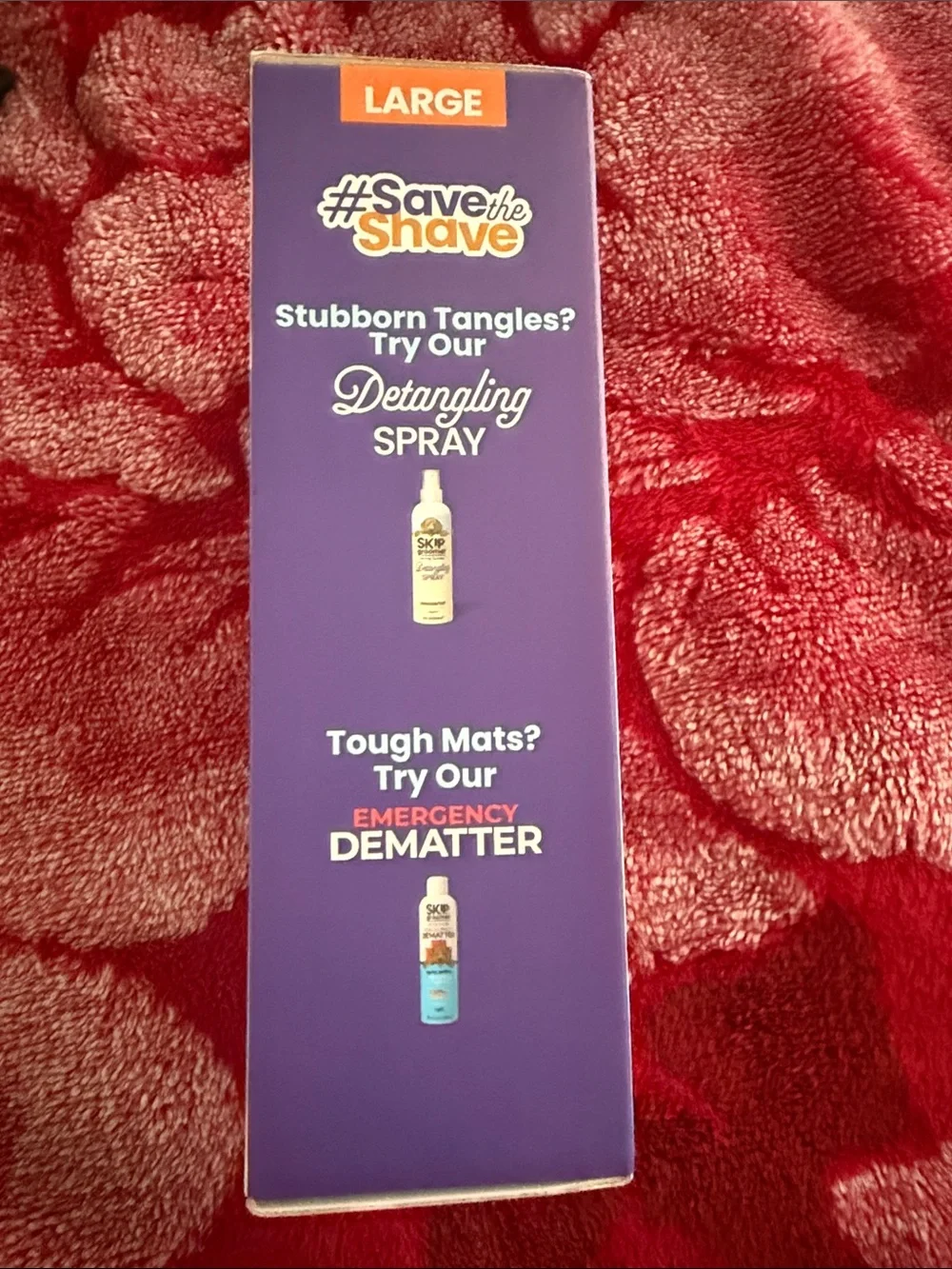 New skip the groomer Orange Slicker Brush for Dogs